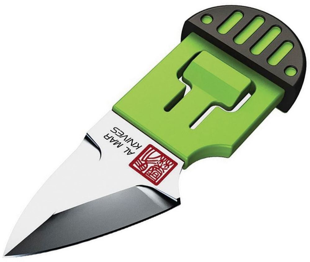 1.3in Stinger Keychain Fixed Knife, Green AMK1001BKG_BL