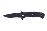 Combo SERE 2020 Serrated 3.6in Folding Knife, Black AMK2207