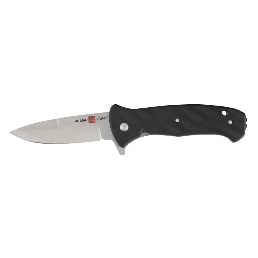 Mini SERE 2020 3in Folding Knife, Black/Steel AMK2200