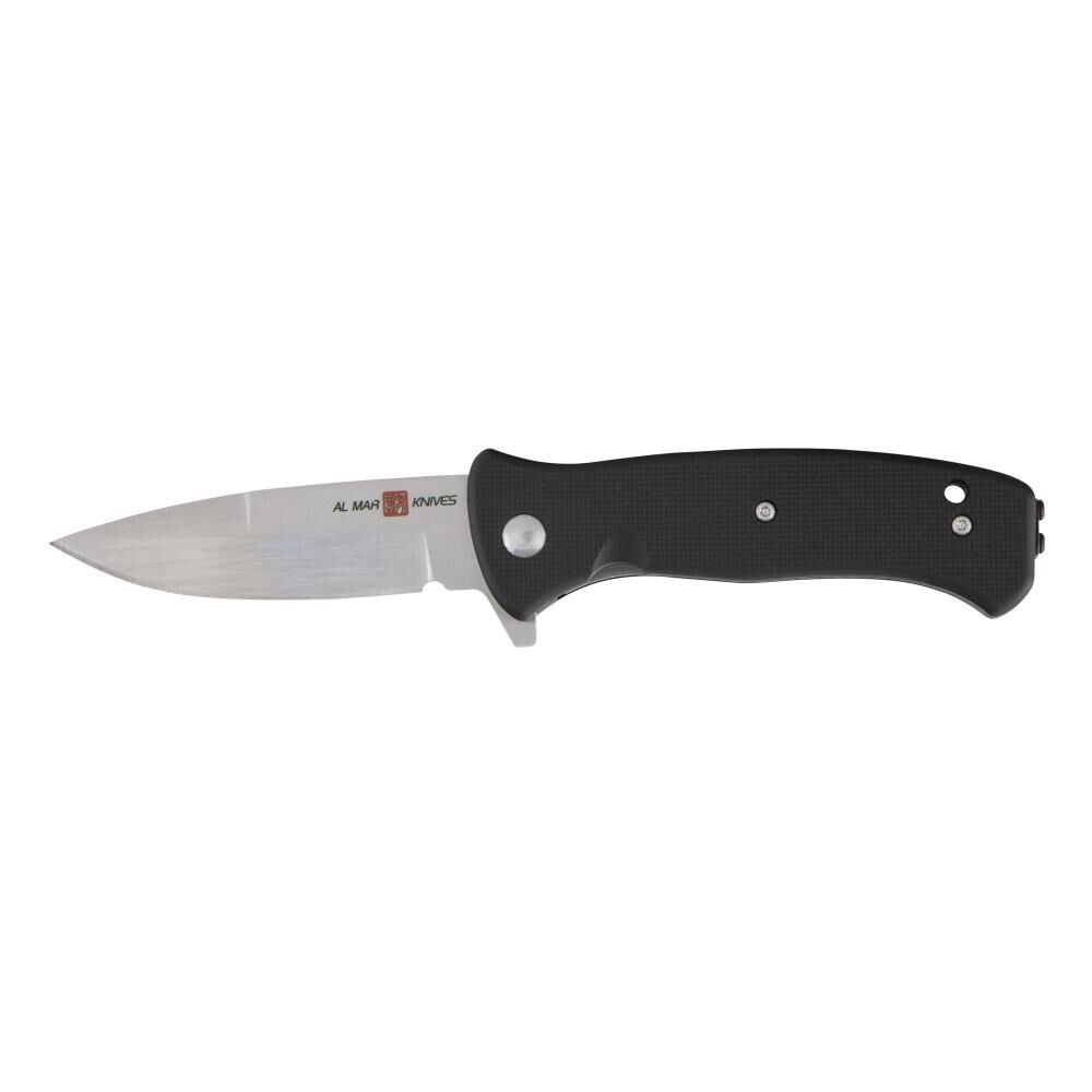 SERE 2020 3.6in Folding Knife, Black/Steel AMK2202