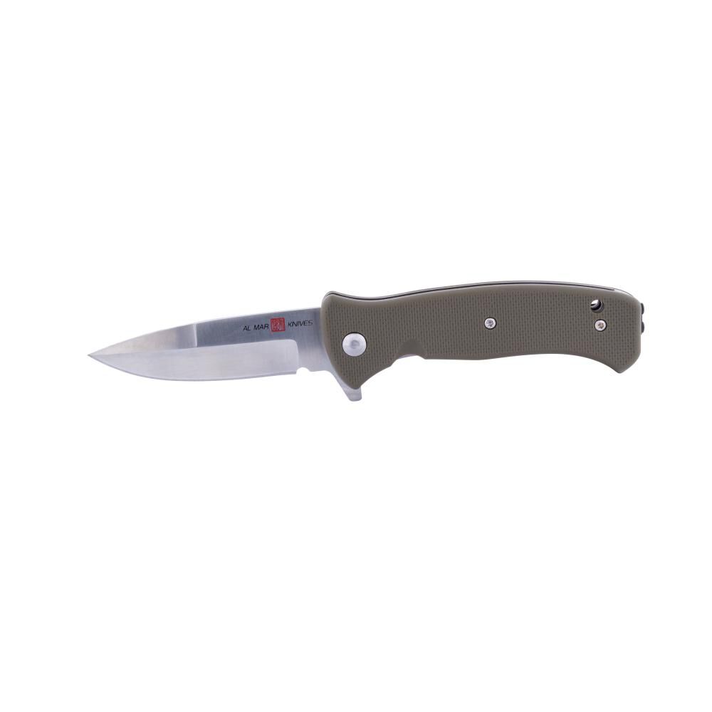 SERE 3in Folding Knife, Green AMK2208