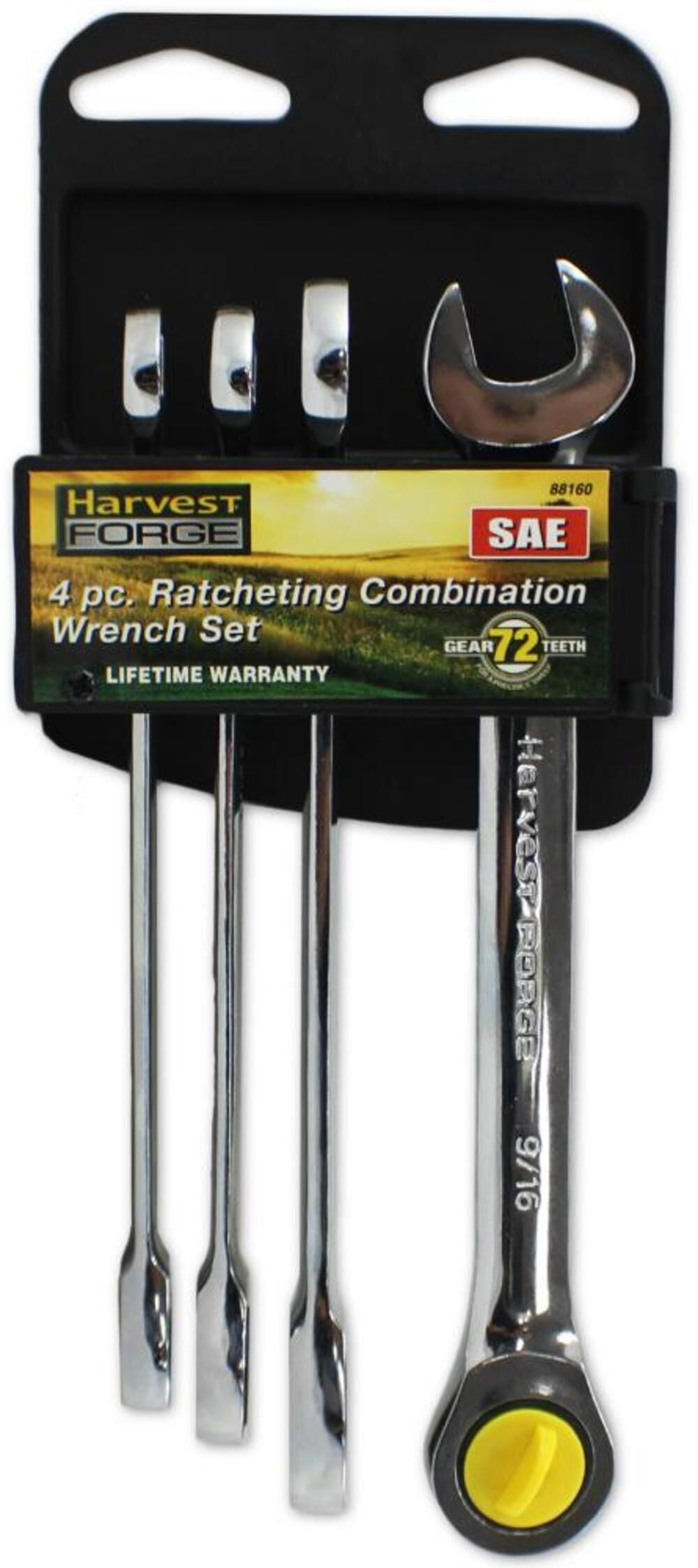 4 piece SAE Ratcheting Wrenches 88160