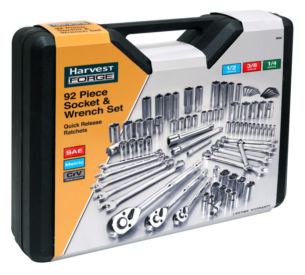 92 pc Professional Socket & Wrench Set 39030