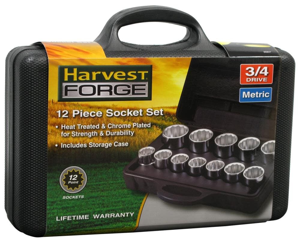 Harvest Forge 12pc 3/4In Drive Metric Socket Set 86827