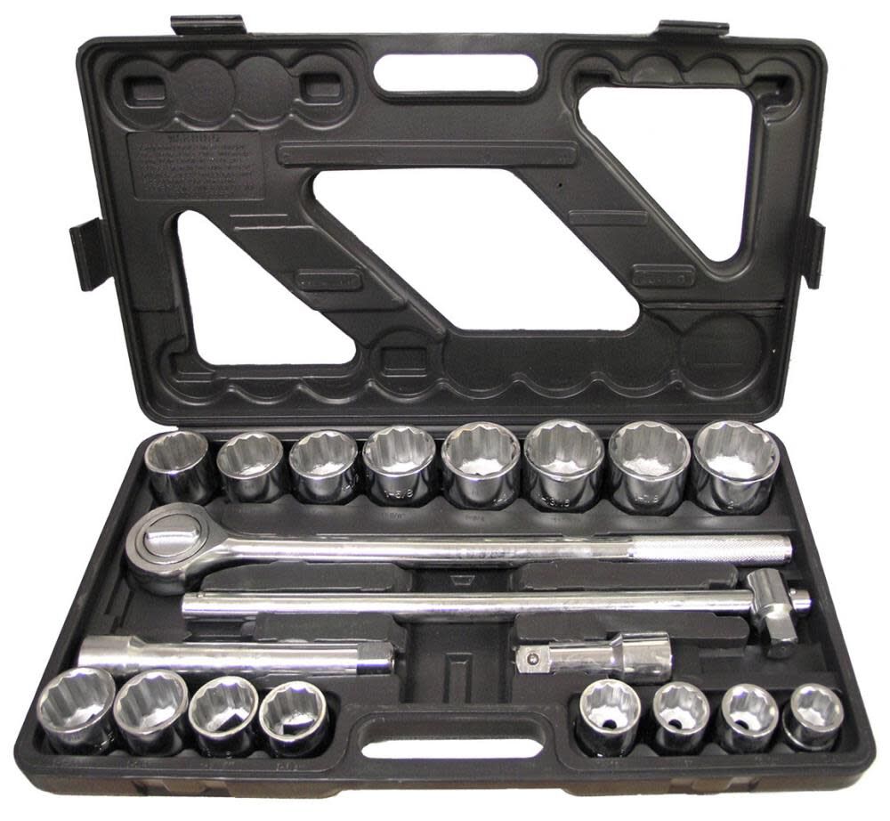 Harvest Forge 21pc 3/4In Dr Heavy Duty SAE Socket Set 86826