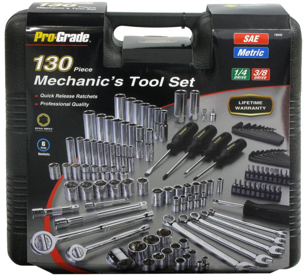 Prograde 130pc Mechanics Tool Set 19040