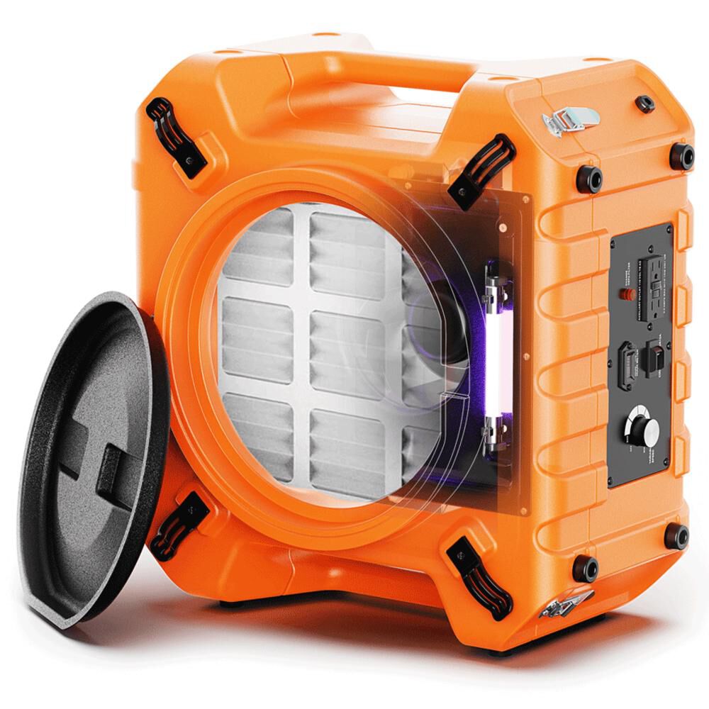 PureAiro HEPA Pro 970 Air Scrubber, Orange B088NB1HJM