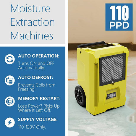 Storm DP 110 PPD (115V) Dehumidifier, Yellow X002S8BVG5