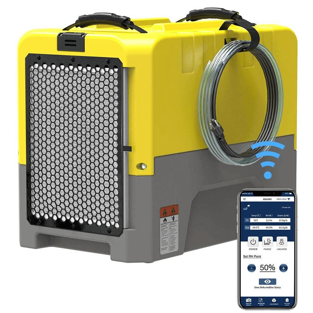 Storm LGR Extreme WIFI 180 PPD Dehumidifier, Yellow X002IREP4V