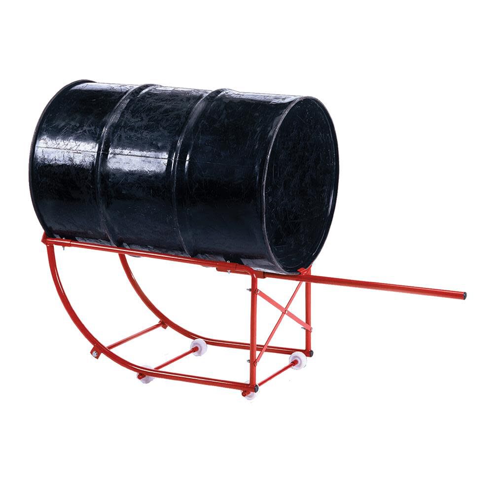 55 Gal. Drum Cradle with Wheels Red 8656