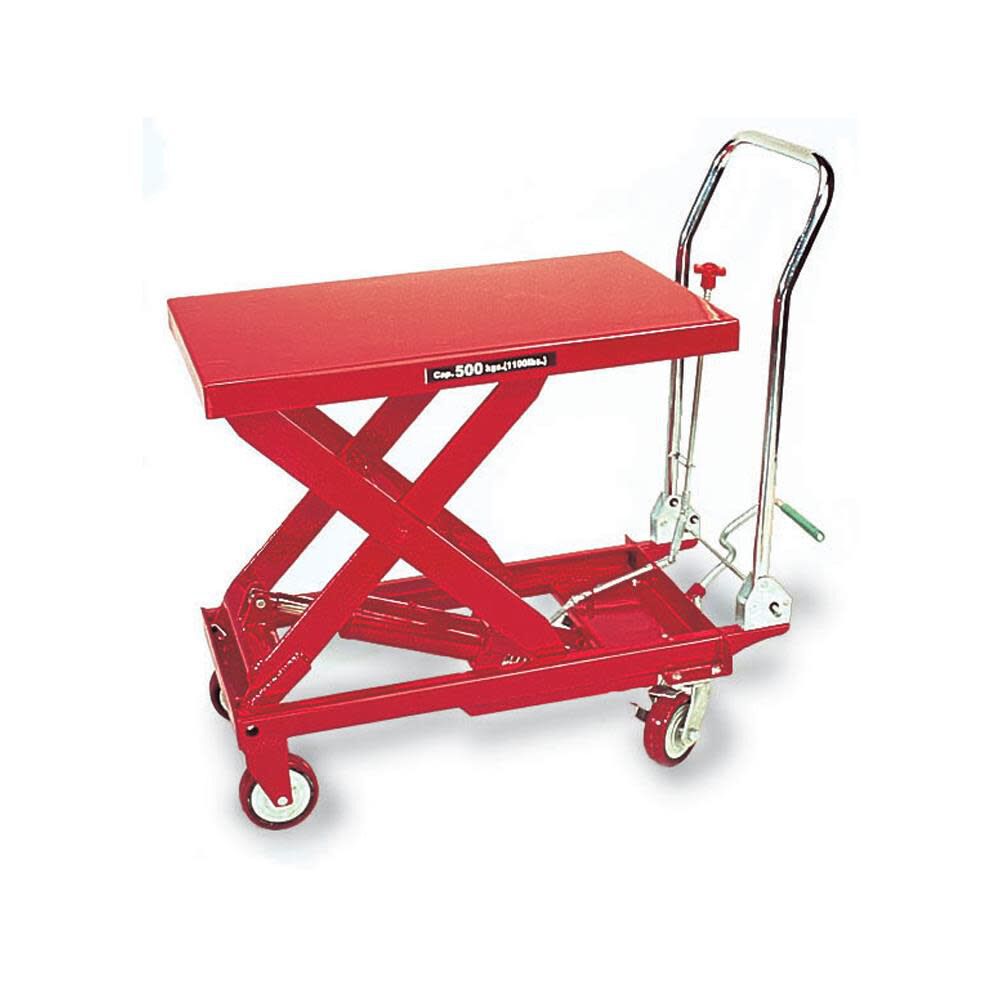 Hydraulic Table Cart Foot Pedal Operated 1100 Lbs Heavy Duty 3904