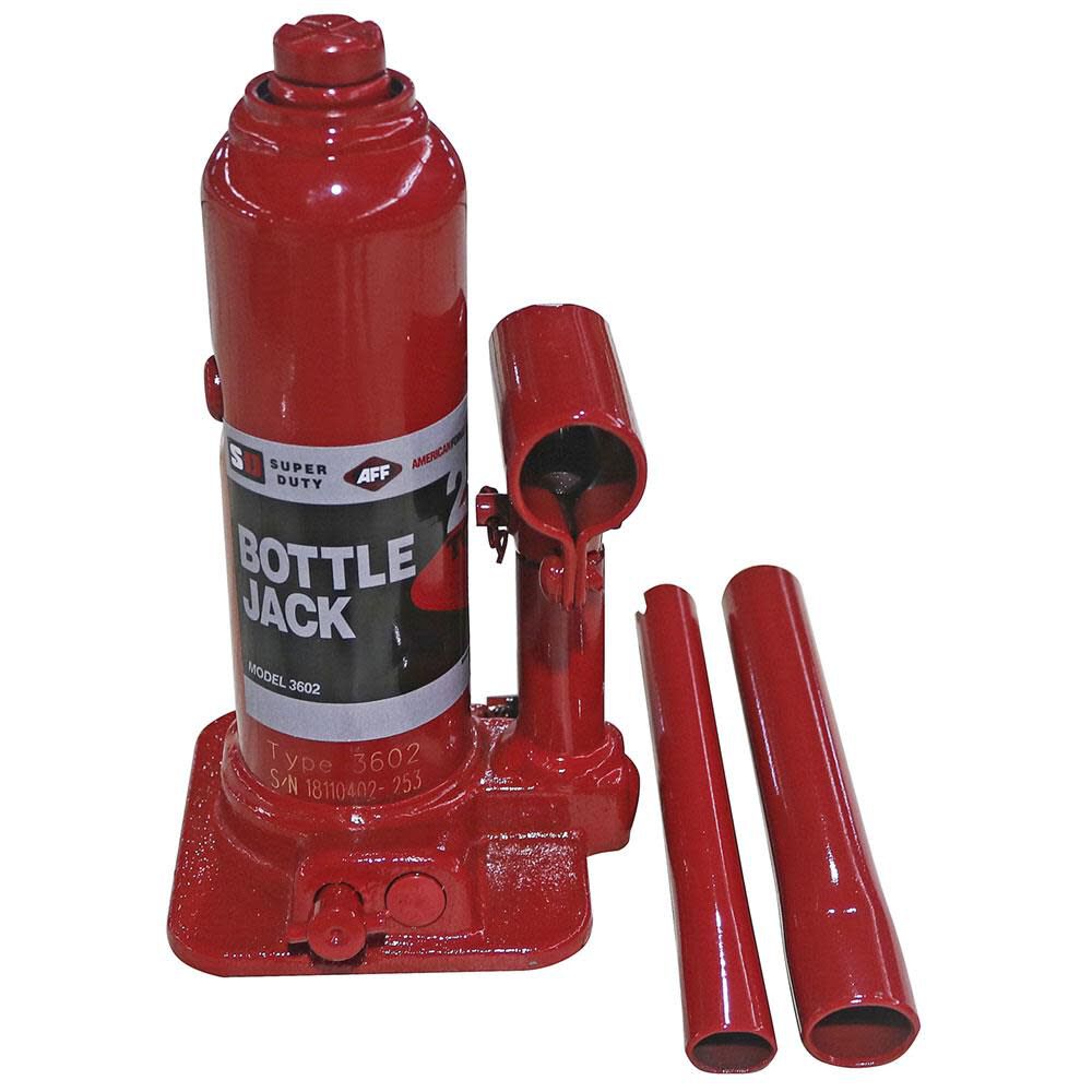 Super Duty 2 Ton Hydraulic Bottle Jack Manual Welded Cylinder 3602