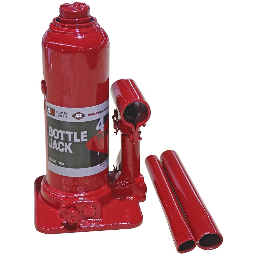 Super Duty 4 Ton Hydraulic Bottle Jack Manual Welded Cylinder 3604