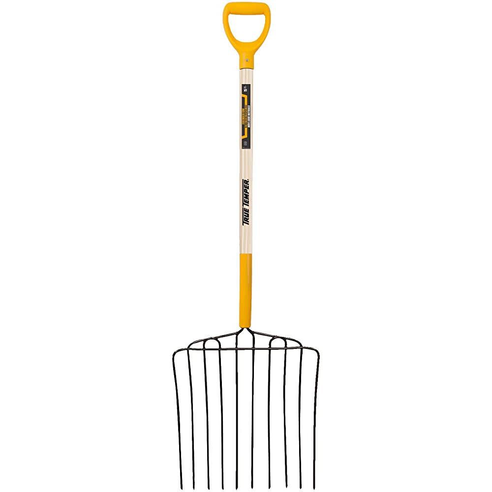 10-Tine Ensilage Fork with D-Grip Redwood Handle 1829500