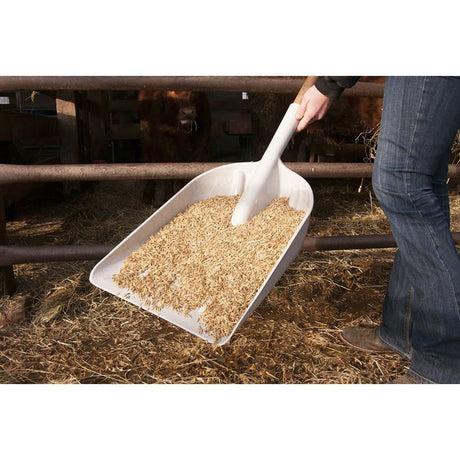 27.5 in. D-Grip Poly Scoop Shovel with Hardwood Handle 2682700