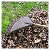 30in Head Poly 30 Tine Leaf Rake with 48in Wood Handle 2915712