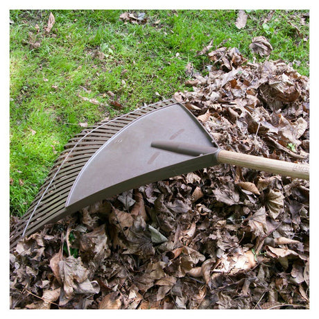 30in Head Poly 30 Tine Leaf Rake with 48in Wood Handle 2915712