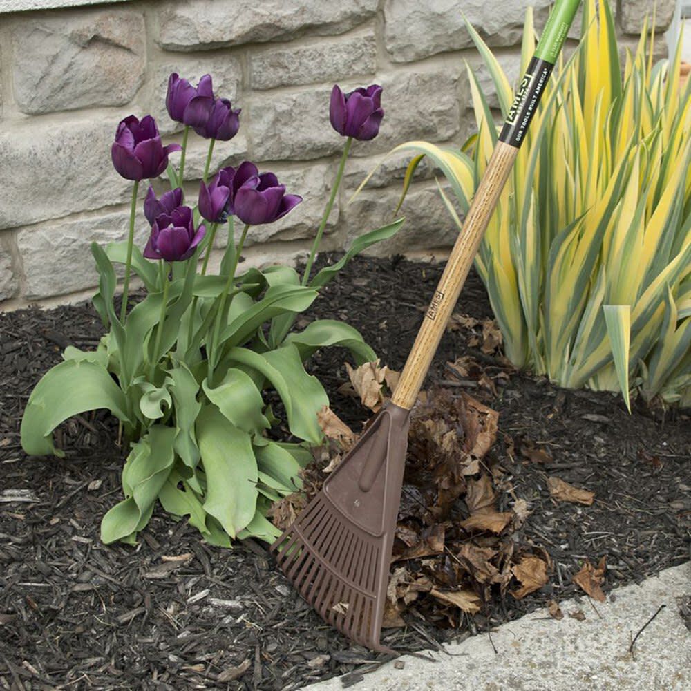 8 In. 15-Tine Floral Shrub Rake with Hardwood Handle 2916600