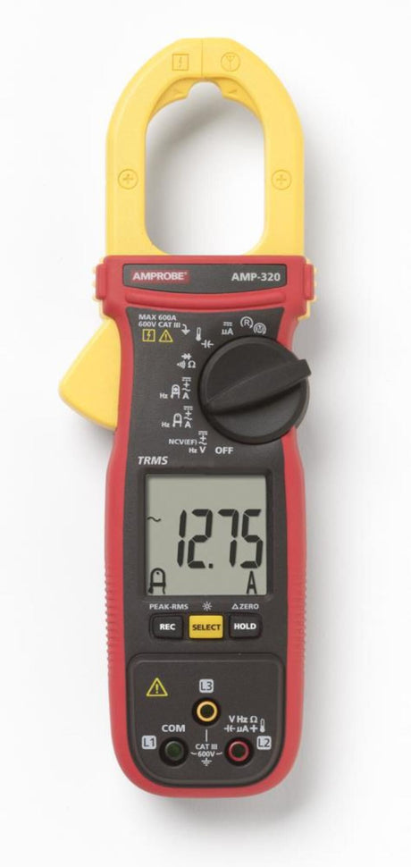 Motor Maintenance Clamp Meter 600A AC/DC TRMS AMP-320