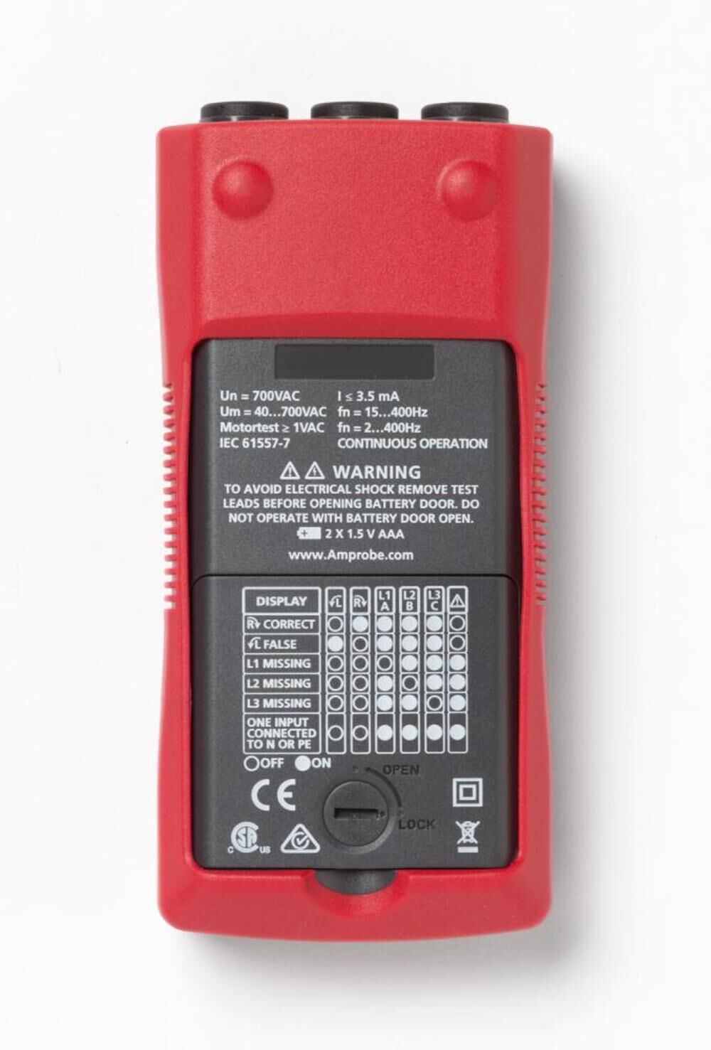 Phase Sequence and Motor Rotation Tester PRM-6