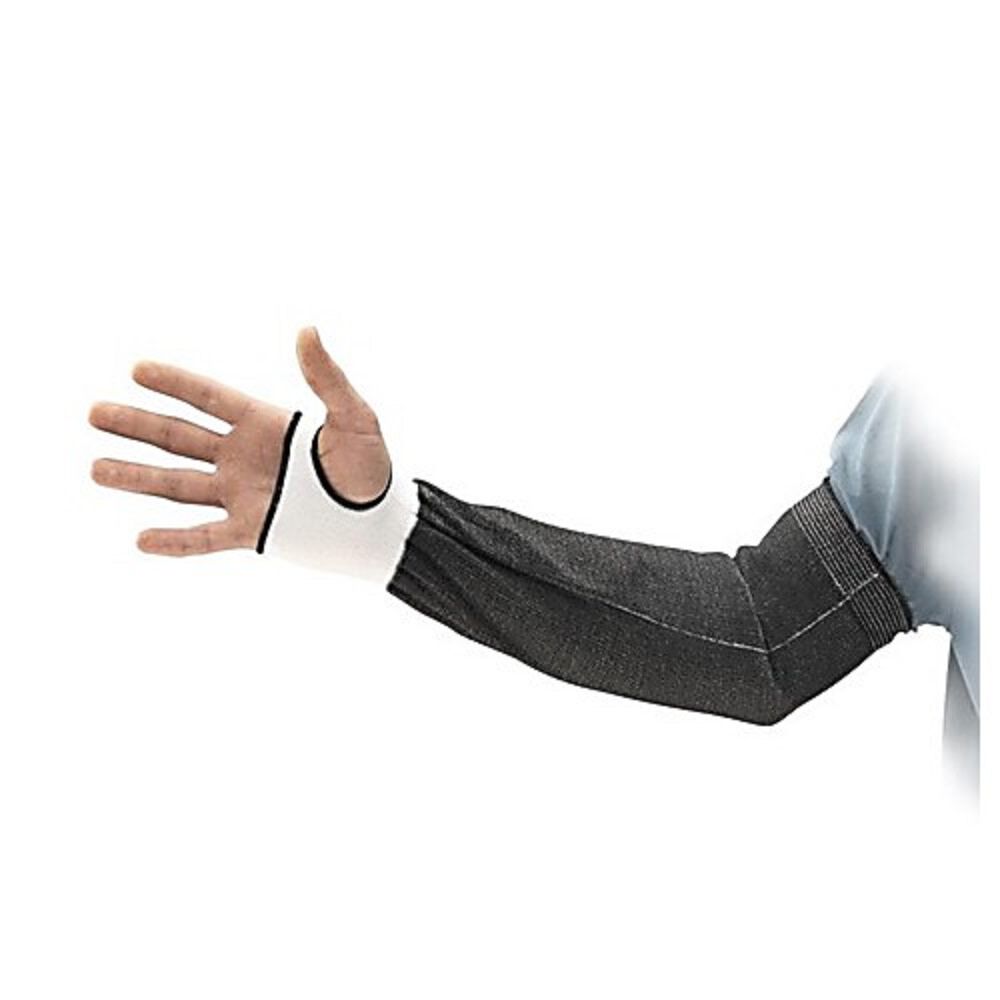 HyFlex 15 Ga Black HPPE Wide Width Cut Resistant Sleeve - 18 In. 822177