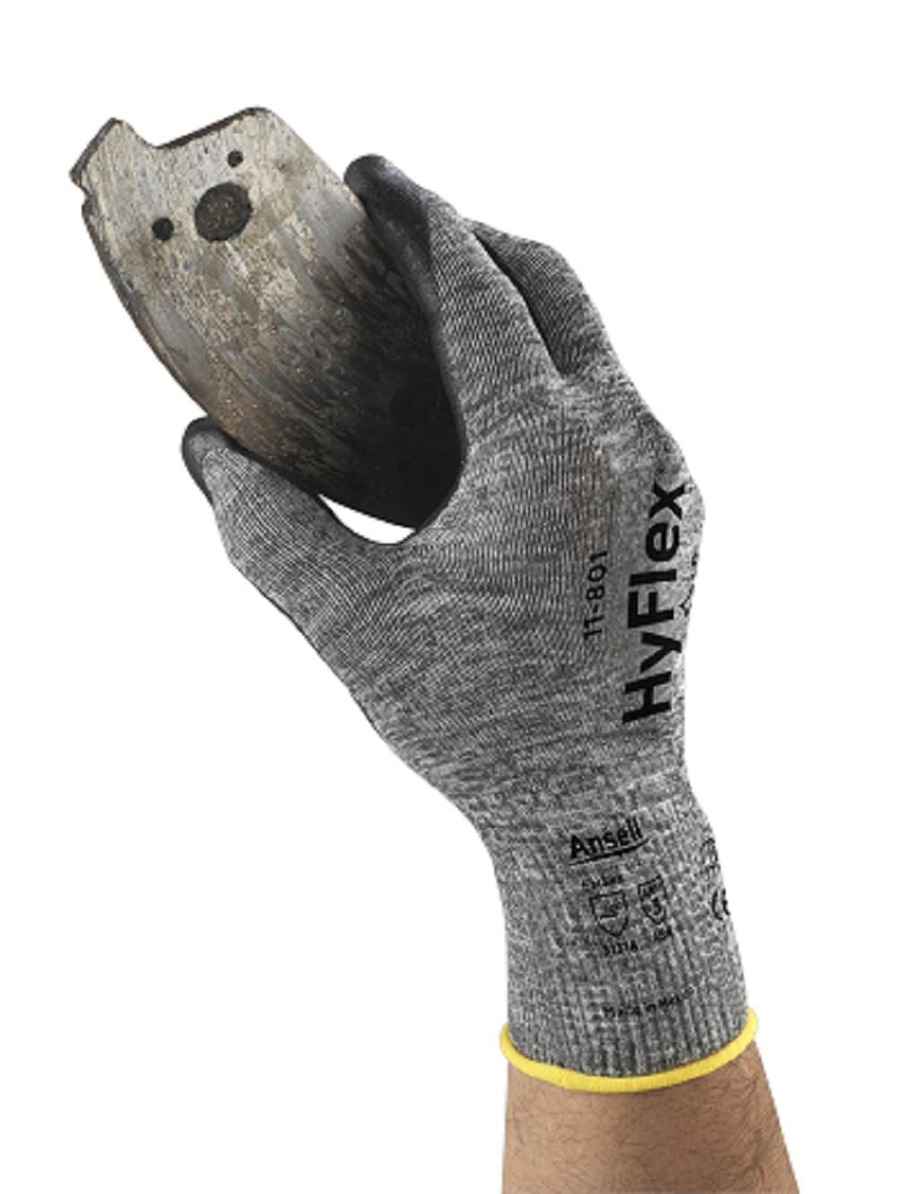 HyFlex Dark Liner Nitrile Glove - Size 10, One Pair of Gloves 11-801-10