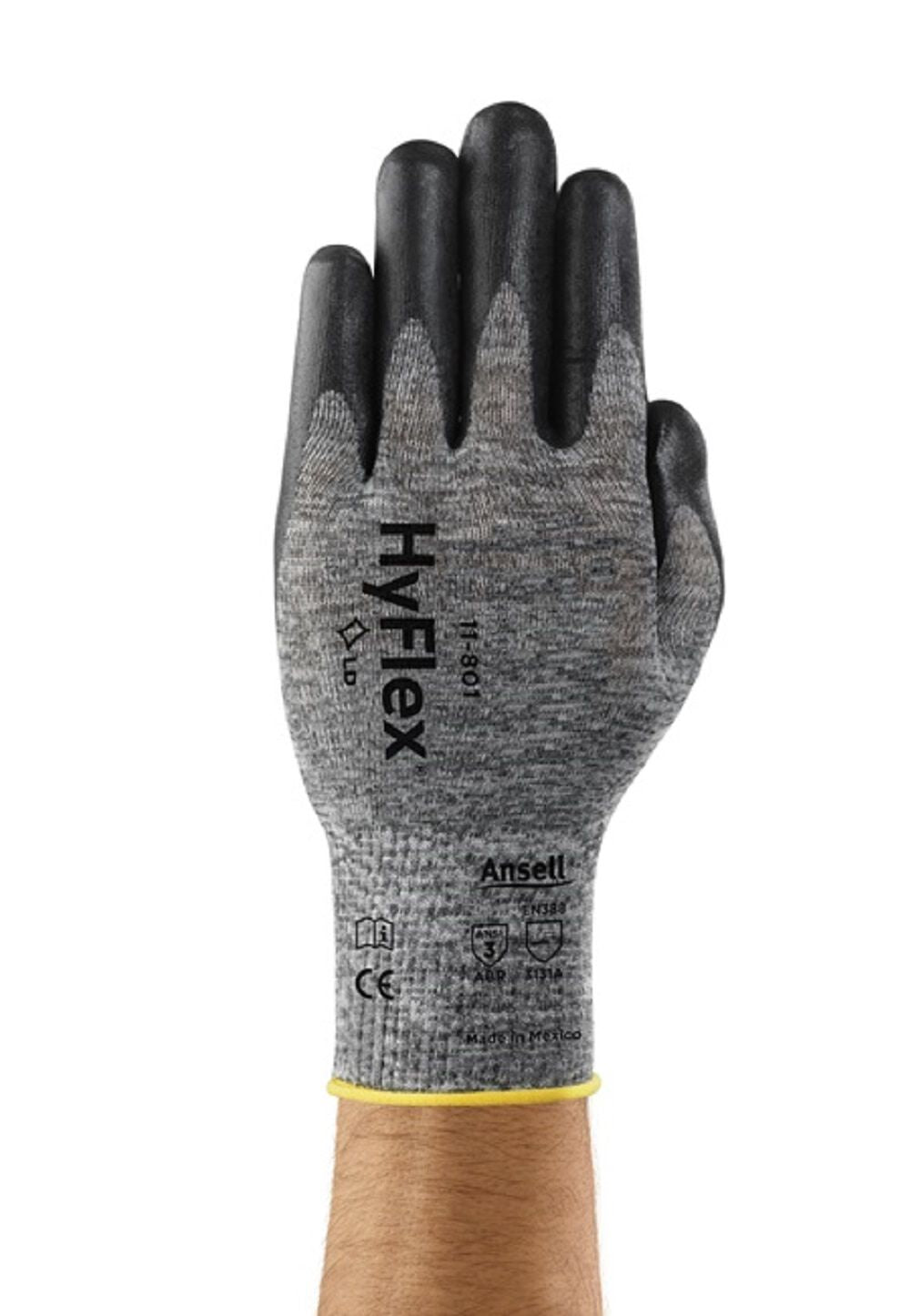 HyFlex Dark Liner Nitrile Glove - Size 10, One Pair of Gloves 11-801-10