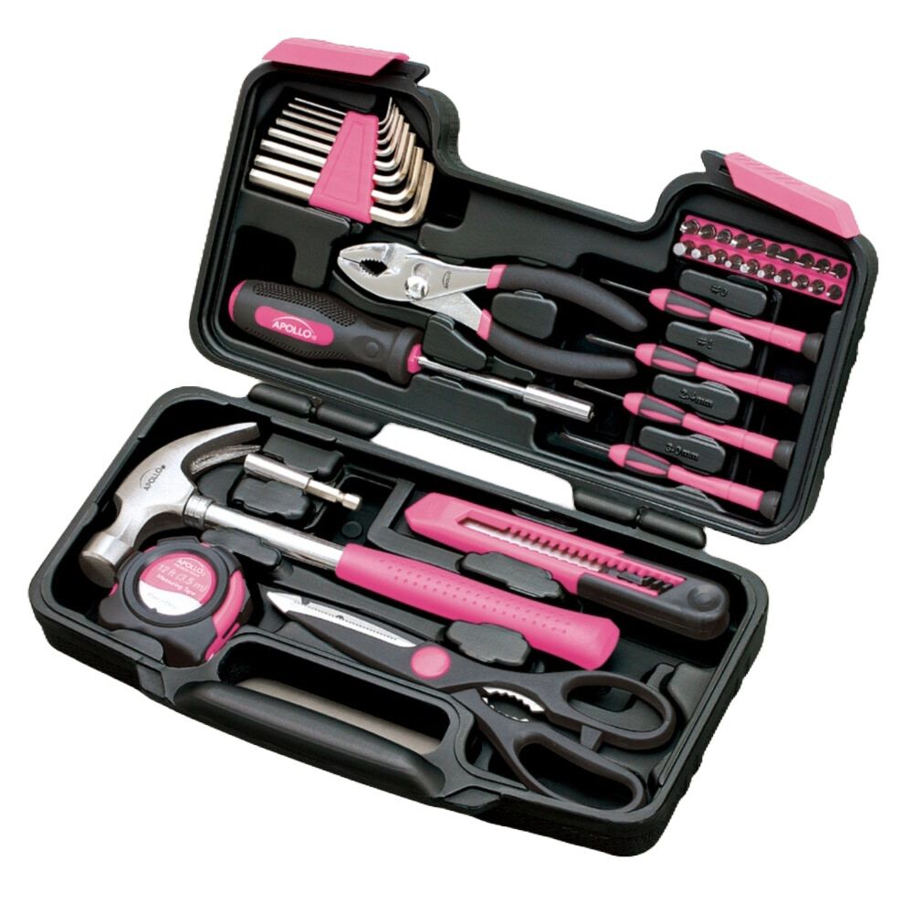 39 Piece General Tool Set - Pink DT9706P