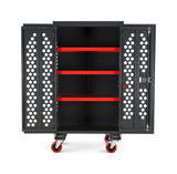 FittingStor Cabinet, 42.1 x 29.8 x 74.2in, Black FC6-T