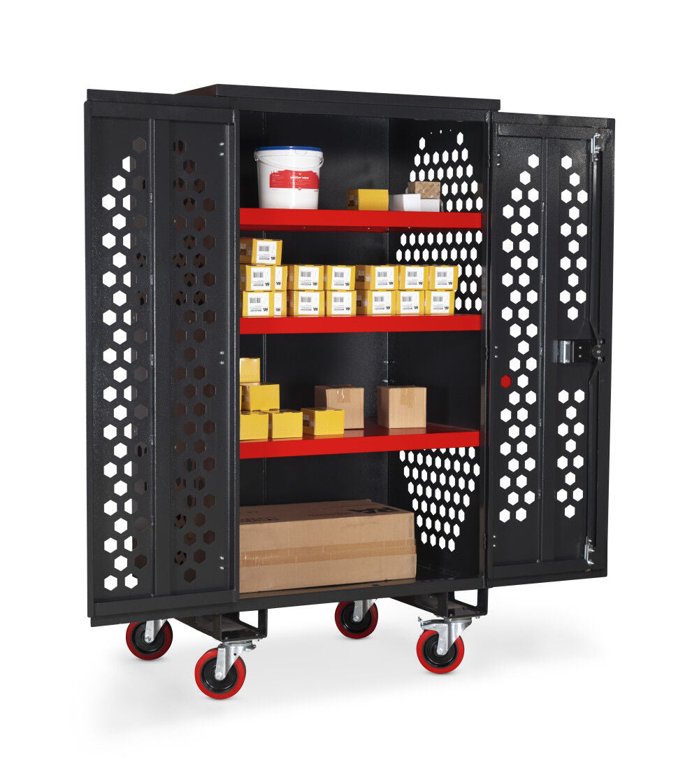 FittingStor Cabinet, 42.1 x 29.8 x 74.2in, Black FC6-T