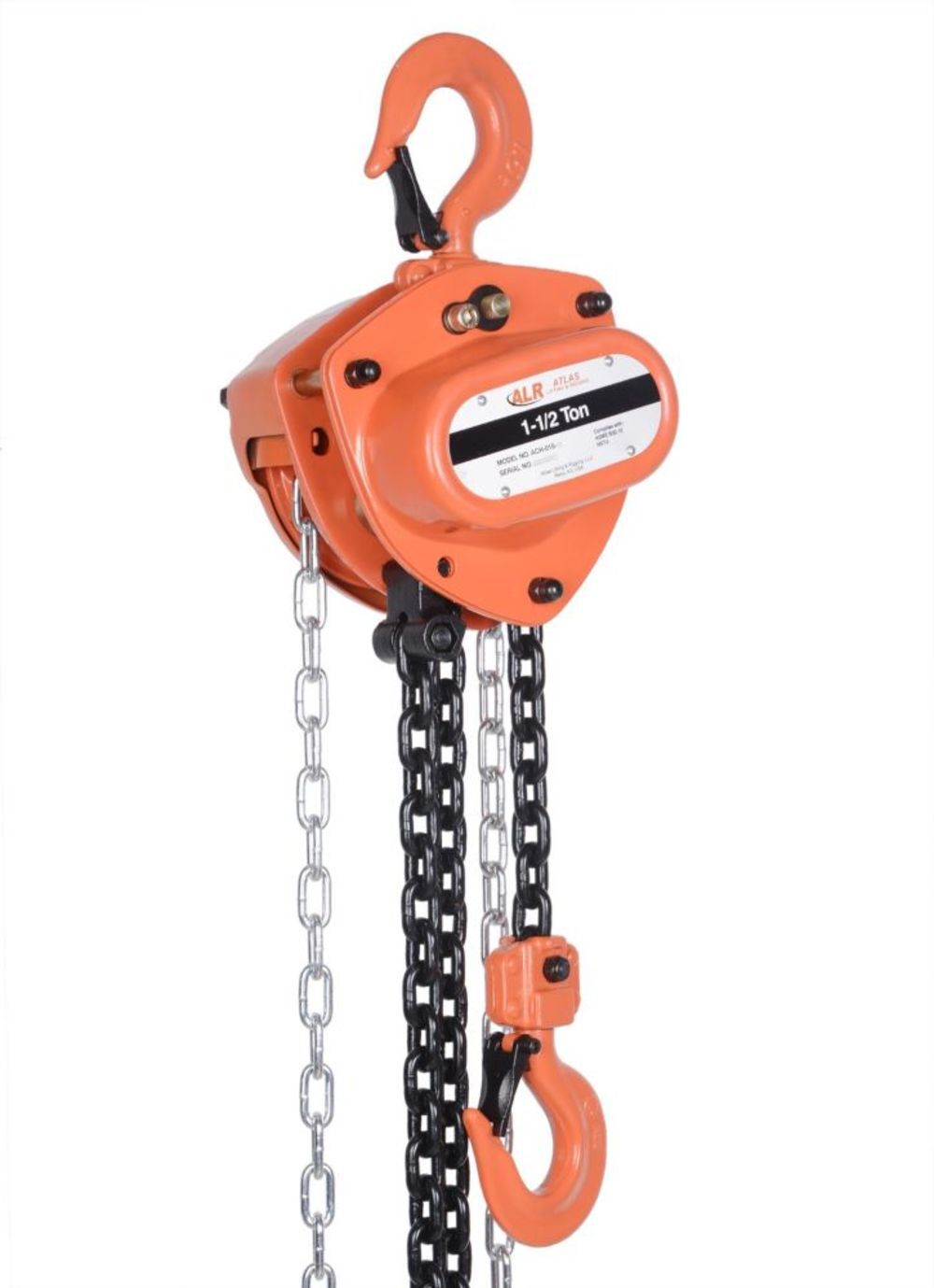 Chain Hoist 1.5 Ton 10' Chain with Overload Protection ACH-015-10-OP