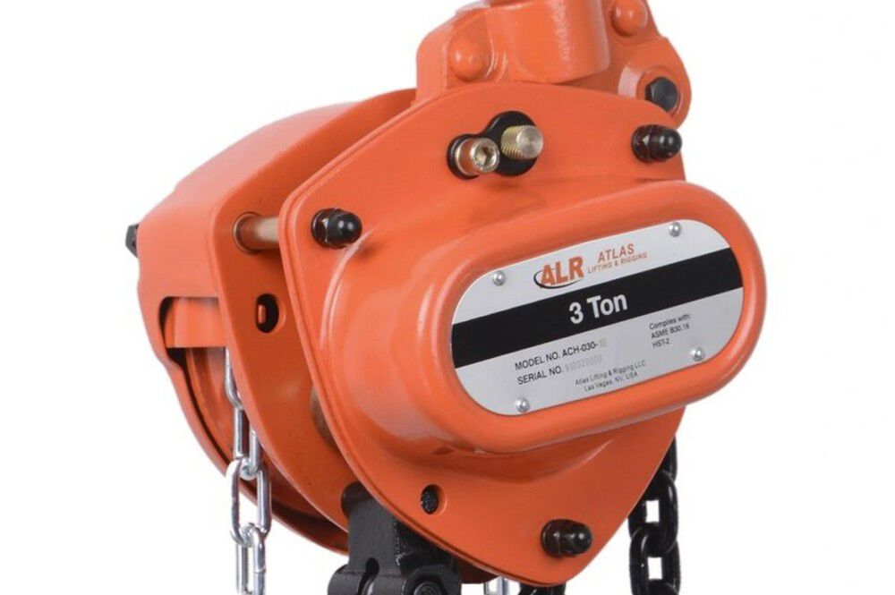 Chain Hoist 3 Ton 10' Chain with Overload Protection ACH-030-10-OP