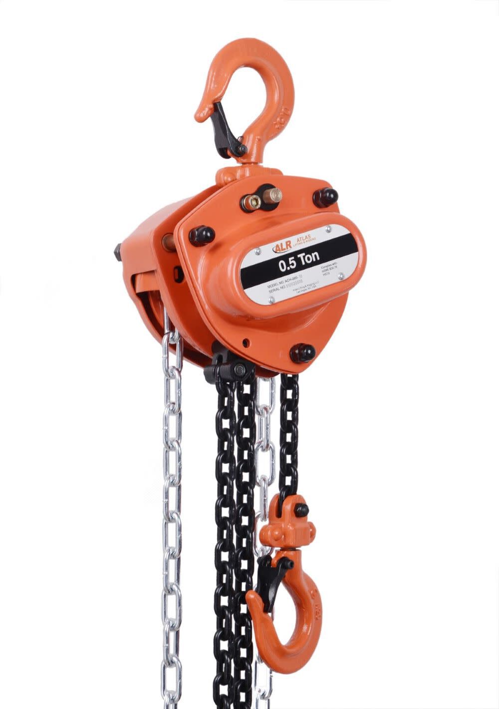 Chain Hoist .5 Ton 10' Chain with Overload Protection ACH-005-10-OP