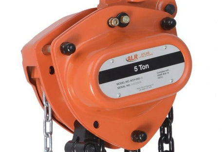 Lifting and Rigging Chain Hoist 5 Ton 15' Chain with Overload Protection ACH-050-15-OP