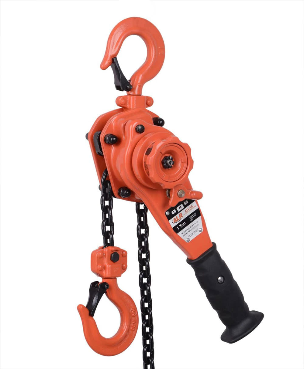 Lever Hoist 1 Ton 10' Chain with Overload Protection ALH-010-10-OP