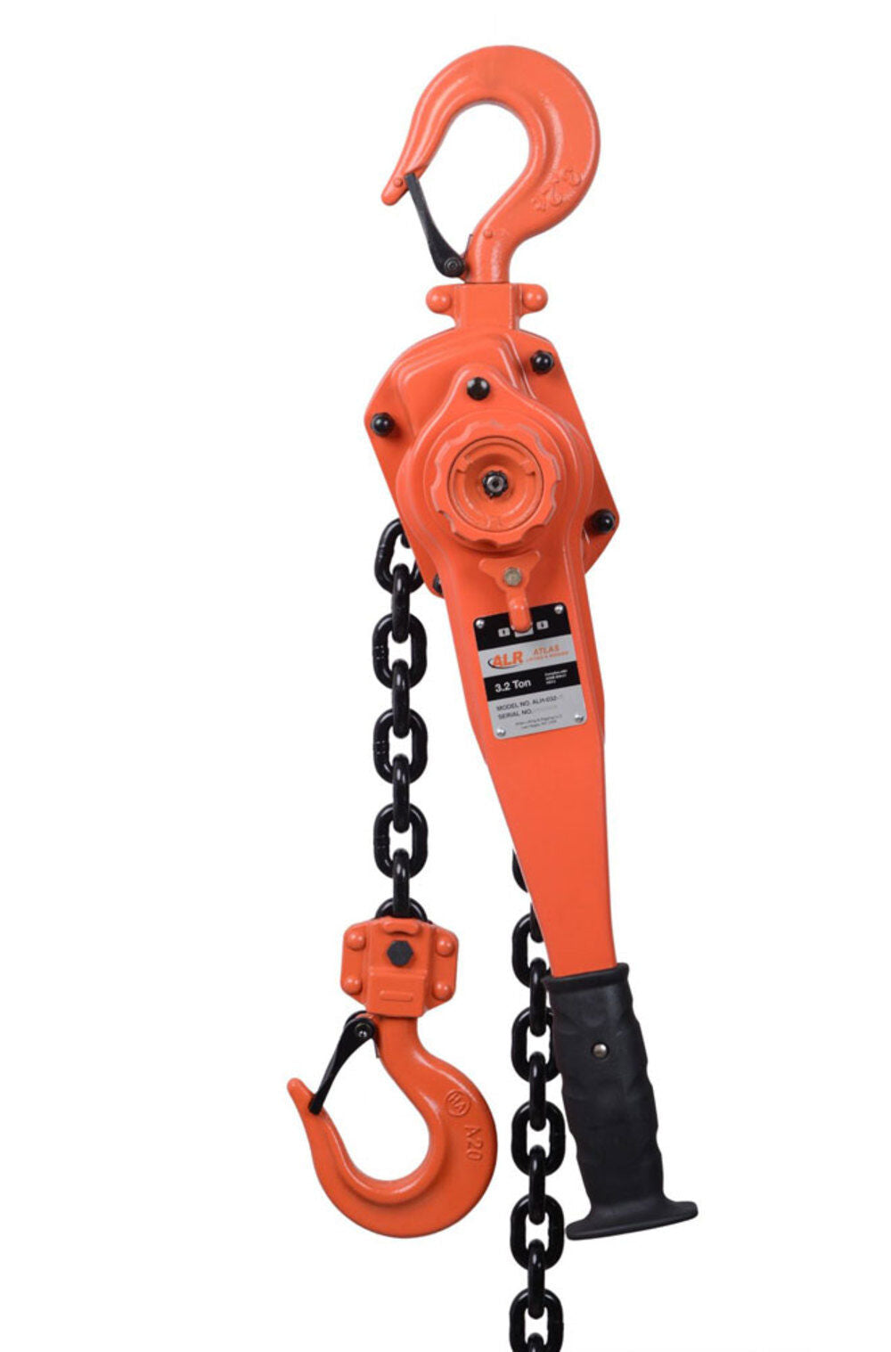 Lever Hoist 3.2T 10' Chain with Overload Protection ShipHook ALH-032-10-OP-SH