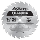 7-1/4 in. x 24 Tooth Framing Saw Blade A0724A