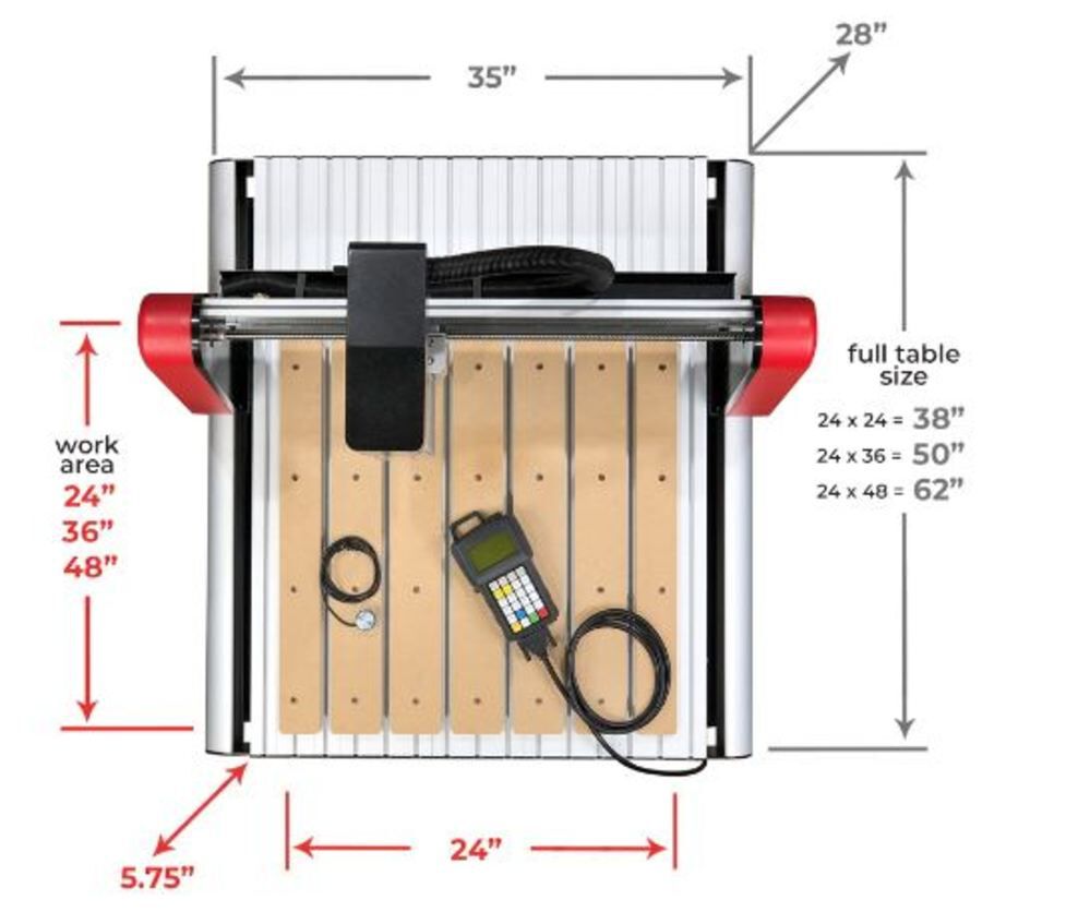 Iconic 6 Pro 24in x 36in CNC Router ICONIC6