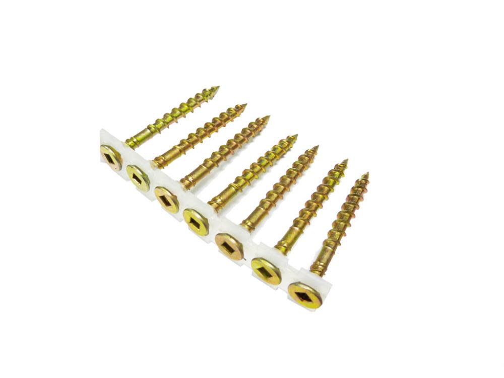 #8 x 1-3/4 In. Yellow Zinc Subflooring Screws CS8X134YZ