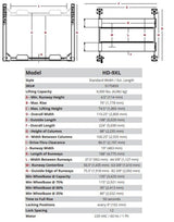 HD-9XL Four Post Vehicle Lift 9000 lbs Capacity 5175859