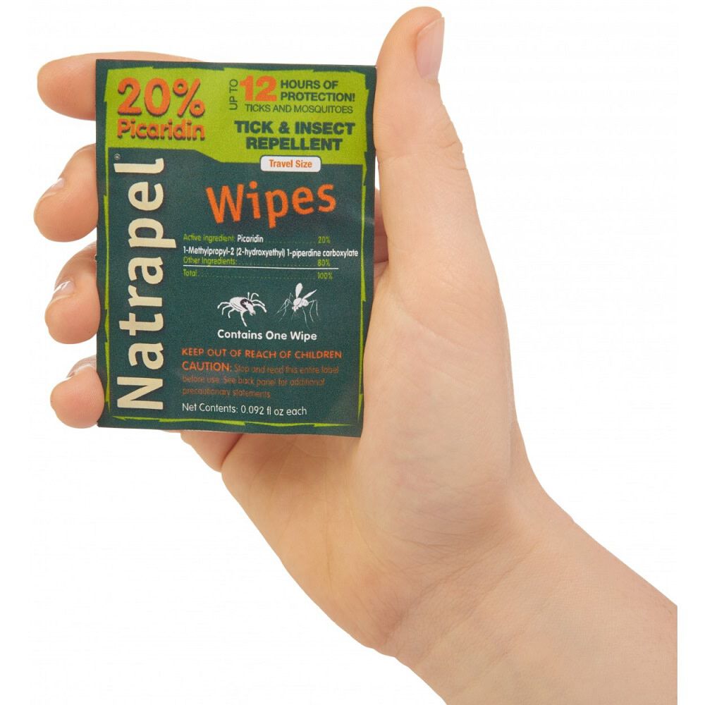 Natrapel Picaridin Insect Repellent Wipes - 12 Individually Wrapped Wipes 0006-6095