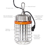 60 watt High Bay LED luminaire Temporary Plug-in Work Light Fixture 7500 lm 5000K Stainless Steel Cage K560