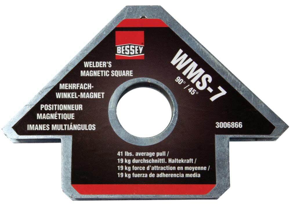Arrowhead Welder's Magnetic Set-Up Square 90 and 45 Degree Angles WMS-7