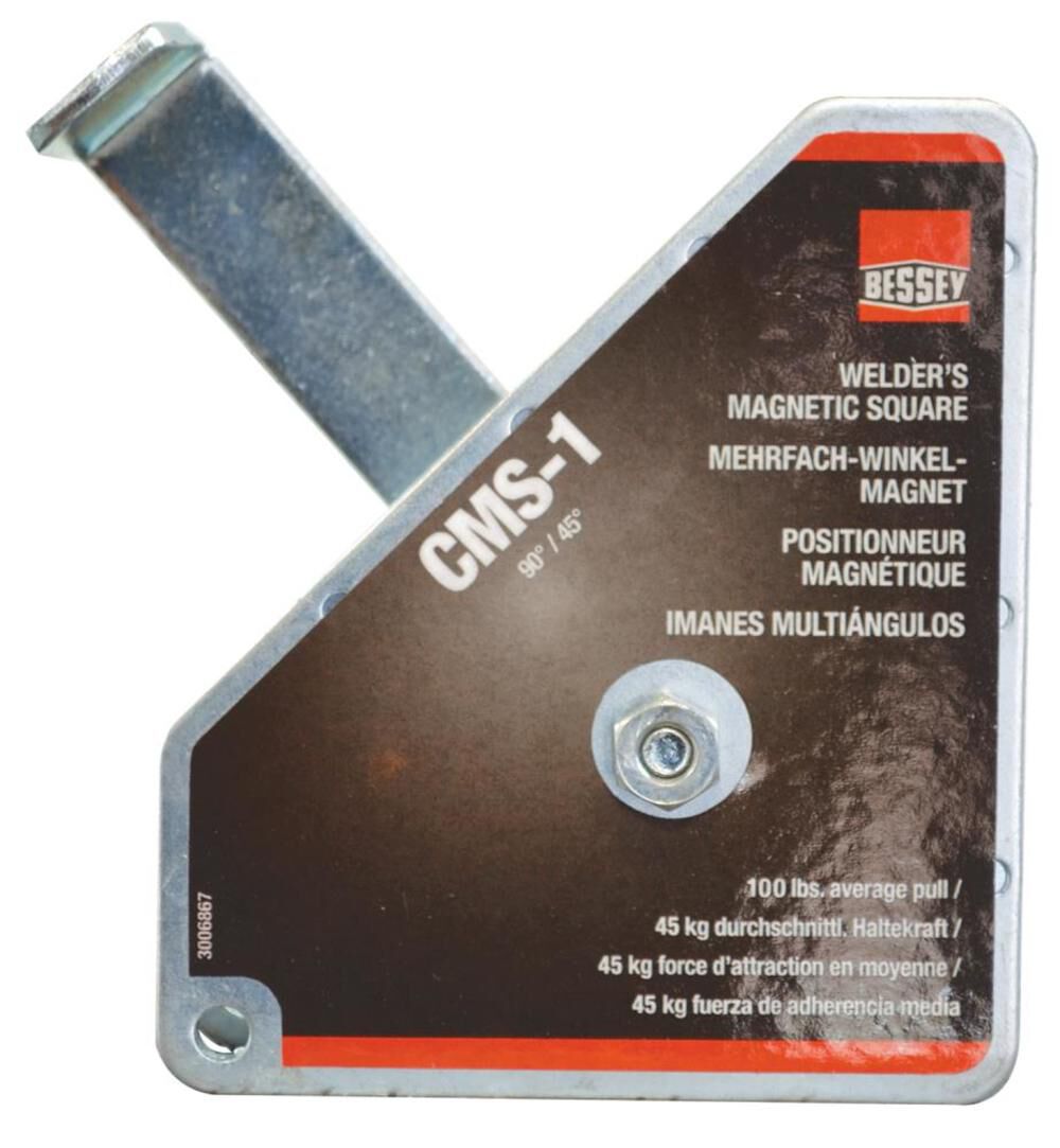 Chunky Welder's Magnetic Set-Up Square 90 and 45 Degree Angles CMS-1
