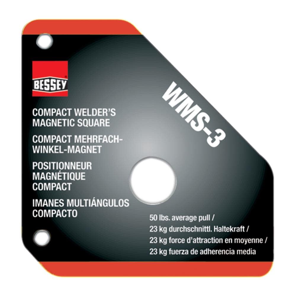 Compact Welder's Magnetic Set-Up Square 90 and 45 Degree Angles WMS-3