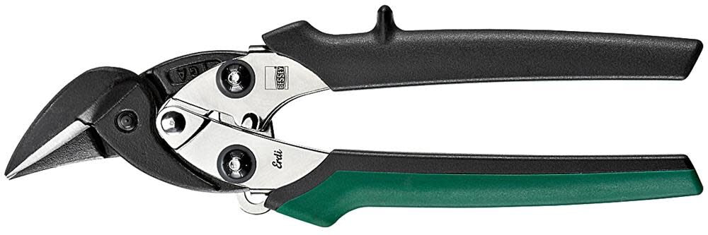 D15A Compact Aviation Snip Right Cut Green Handle D15A-BE