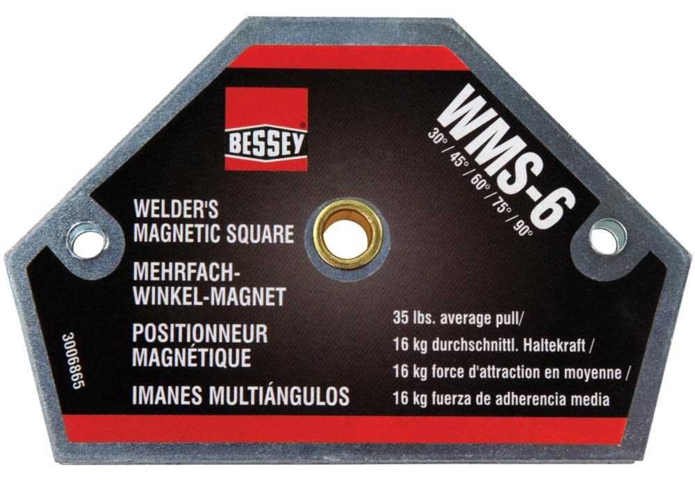 Multi-Angle Compact Welder's Magnetic Set-Up Square 30 456075 and 90 Degree Angles WMS-6