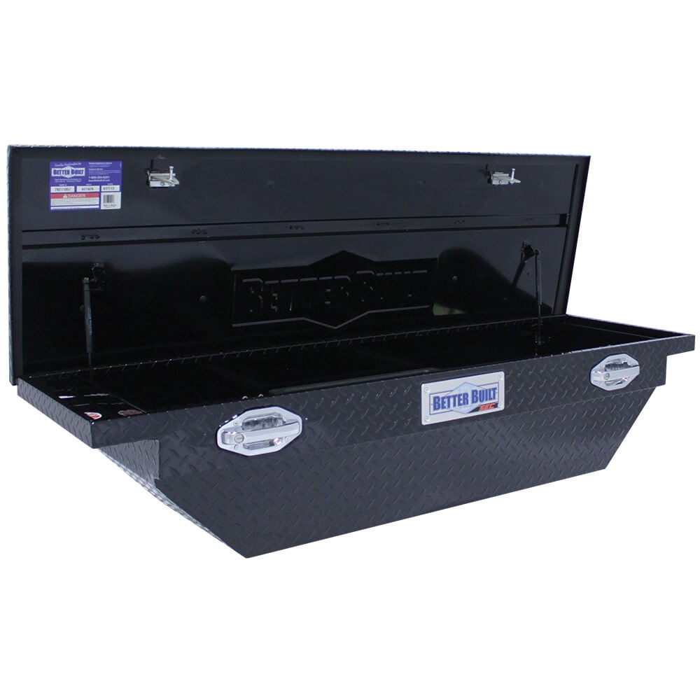 63in SEC Saddle Truck Tool Box LOW PROFILE WEDGE GLOSS BLACK 79211057