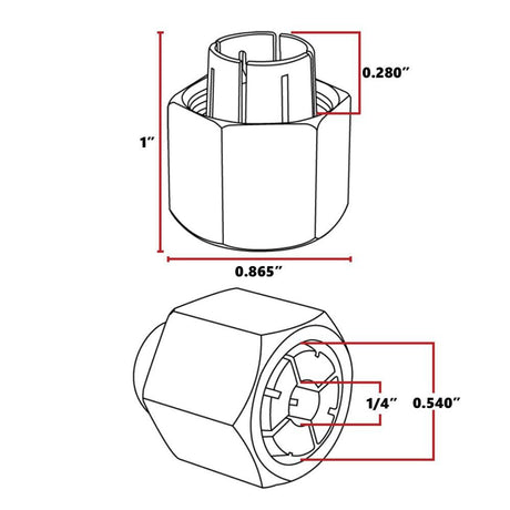 1/4 Inch Router Collet 19691