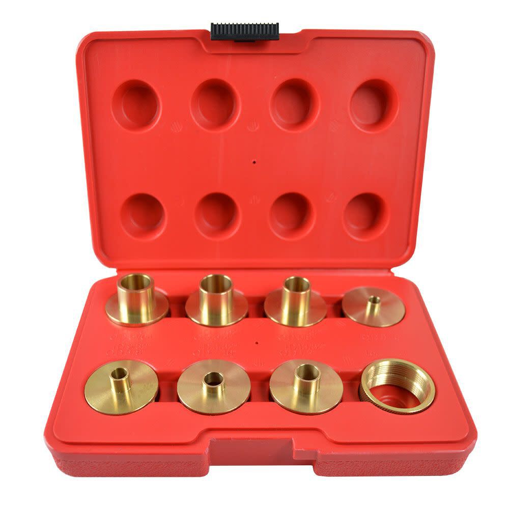 Brass Router Template Guide Bushing 9pc Set 19604